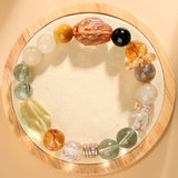 Natural Crystal Seven Chakra Multi-Gemstone Bracelet | Handmade Energy Stone Jewelry for Women
