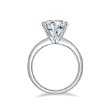 3ct Moissanite Solitaire Classic 6-prong Engagement Ring – Timeless Sparkle, Modern Elegance