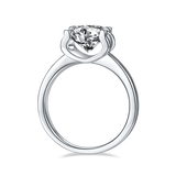 3ct Moissanite Solitaire Classic 4-prong Engagement Ring – Timeless Sparkle, Modern Elegance