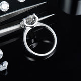 3ct Moissanite Solitaire Classic 4-prong Engagement Ring – Timeless Sparkle, Modern Elegance
