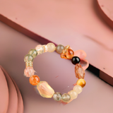 Natural Crystal Seven Chakra Multi-Gemstone Bracelet | Handmade Energy Stone Jewelry for Women