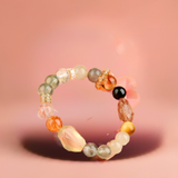 Natural Crystal Seven Chakra Multi-Gemstone Bracelet | Handmade Energy Stone Jewelry for Women